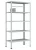 Стеллаж металлический Титан МС-750 2300x700x400/4 Стеллаж металлический Титан МС-750 2300x700x400/4