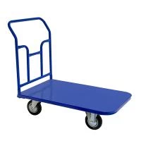 Тележка платформенная ТПТ (г/п 300 кг, 1200x700 мм, колёса чёрная резина 125 мм)